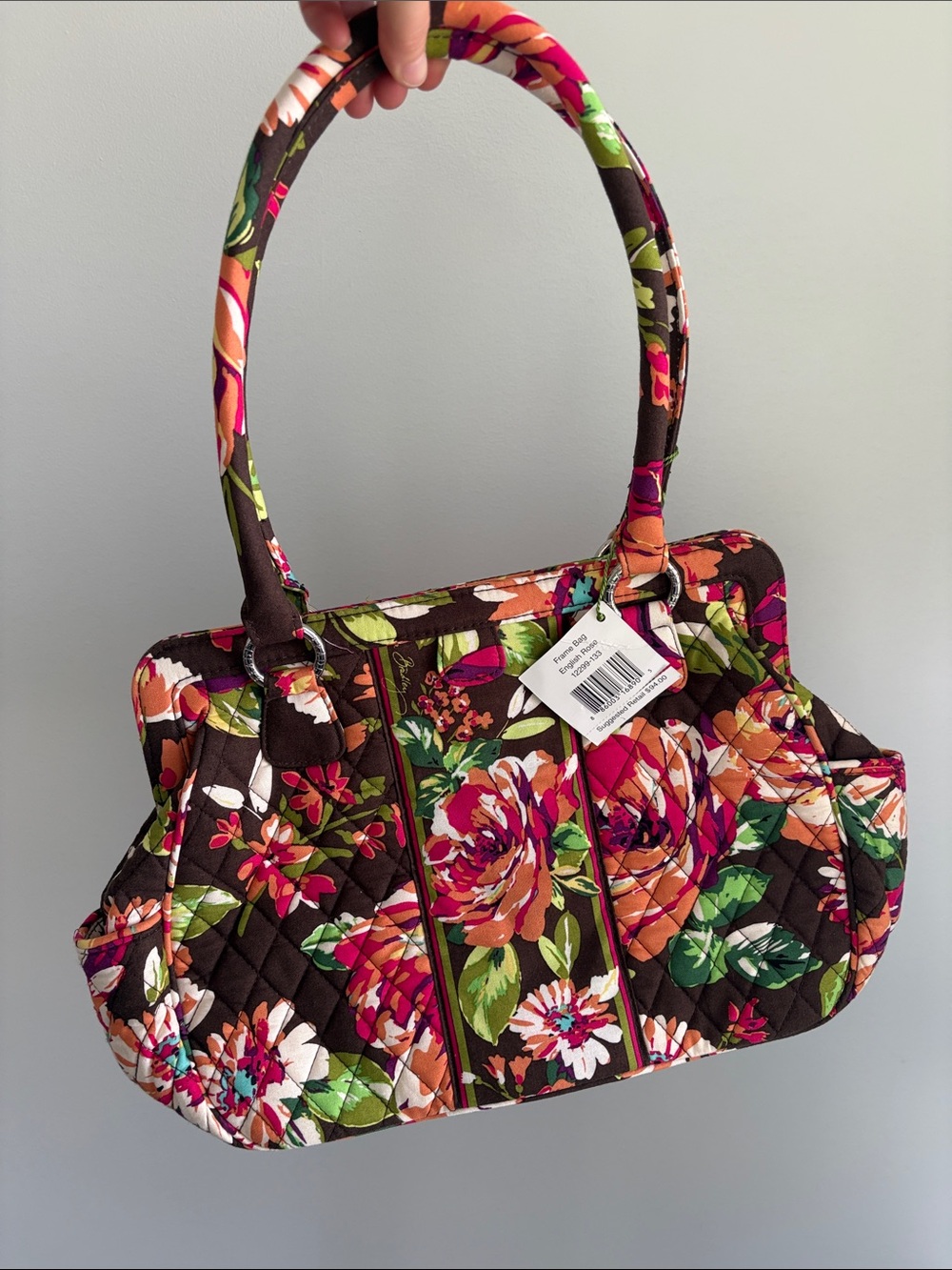 NWT Vera Bradley Frame Bag in English Rose